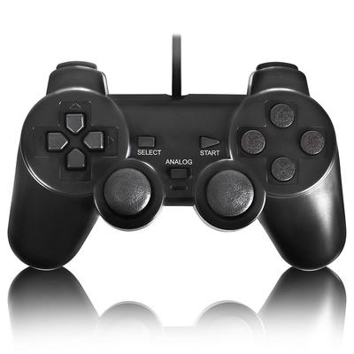 Проводной геймпад K&SGAMER, совместимый с PS2, с элементами управления Genuine-Quality, кнопками высокой точности и удобным хватом (черный)