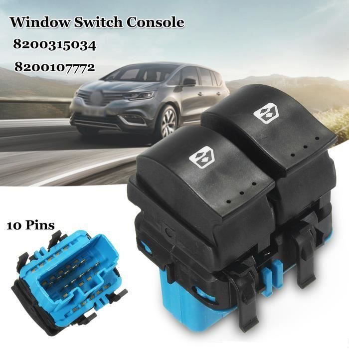 NEUFU 10-Pins POWER MASTER Interrupteur de fenêtre Pour Renault Espace Grand Scenic Laguna 8200107772