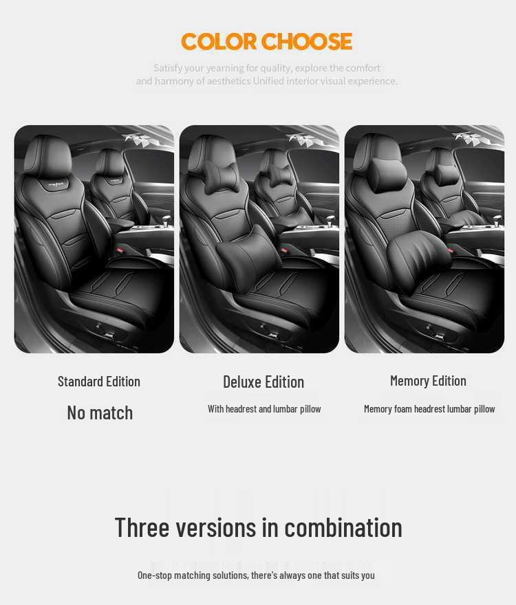 Универсальные чехлы и подушки на сиденья Geely Xingrui с полным покрытием для всех сезонов