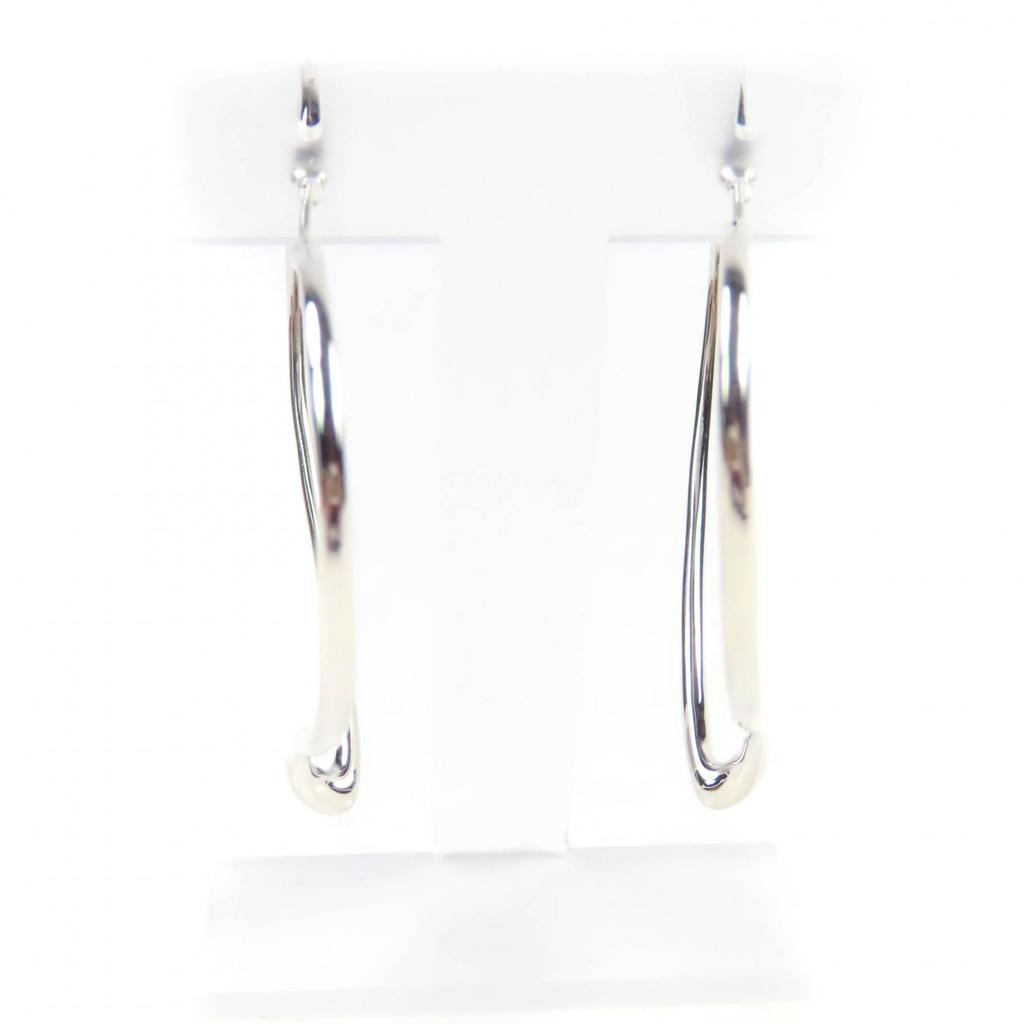 TIFFANY&Co. Open Heart Hoop Pierce Large For Both Ears Silver AG925 Women Used