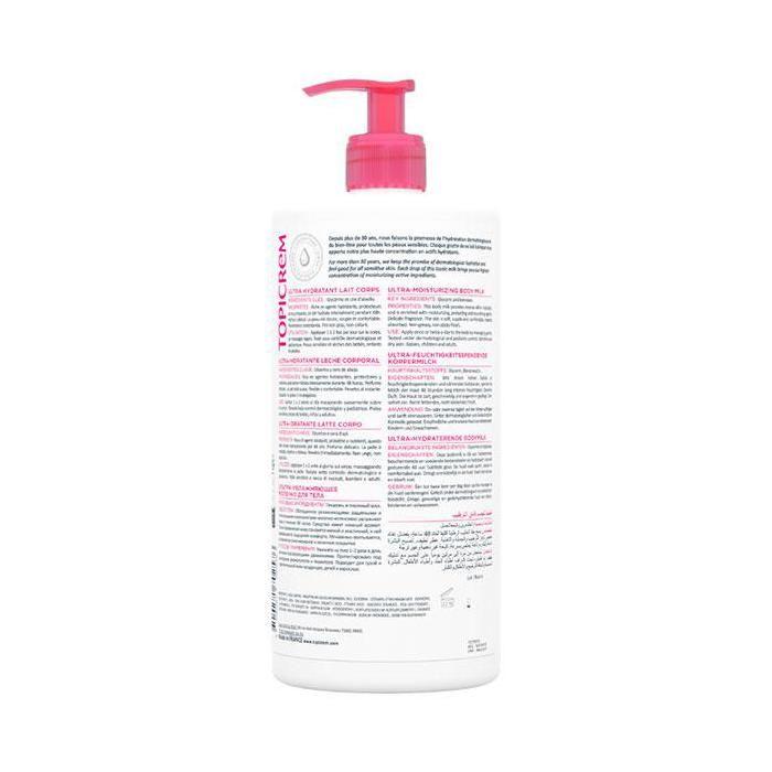 Body Lotion - Topicrem - Ultra-Hydrating - 1000 Ml - Dry Skin - Milk Texture