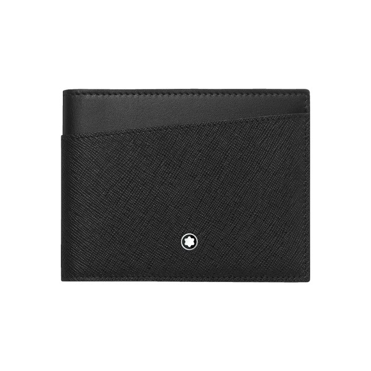 Montblanc Nero Wallet Leather Men wallet Black 128576BLACK