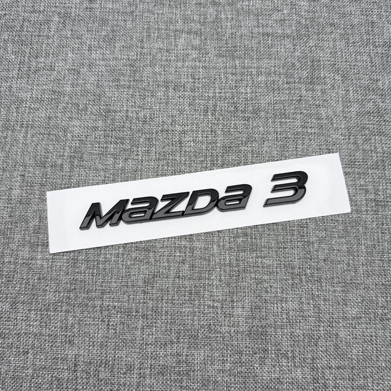 Mazda 3 Черный Задний Багажник "Черный Воин" SKYACTIV Наклейка на Багажник
