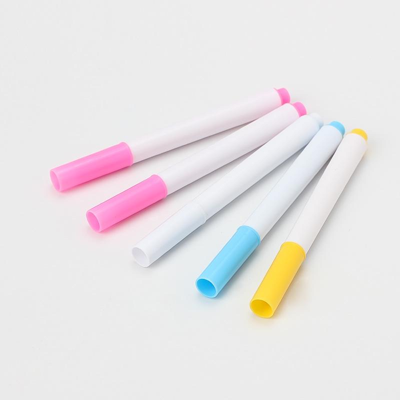 DIY cross stitch tool leather warm water soluble pen, bright color 12 color single head color marker, water pen