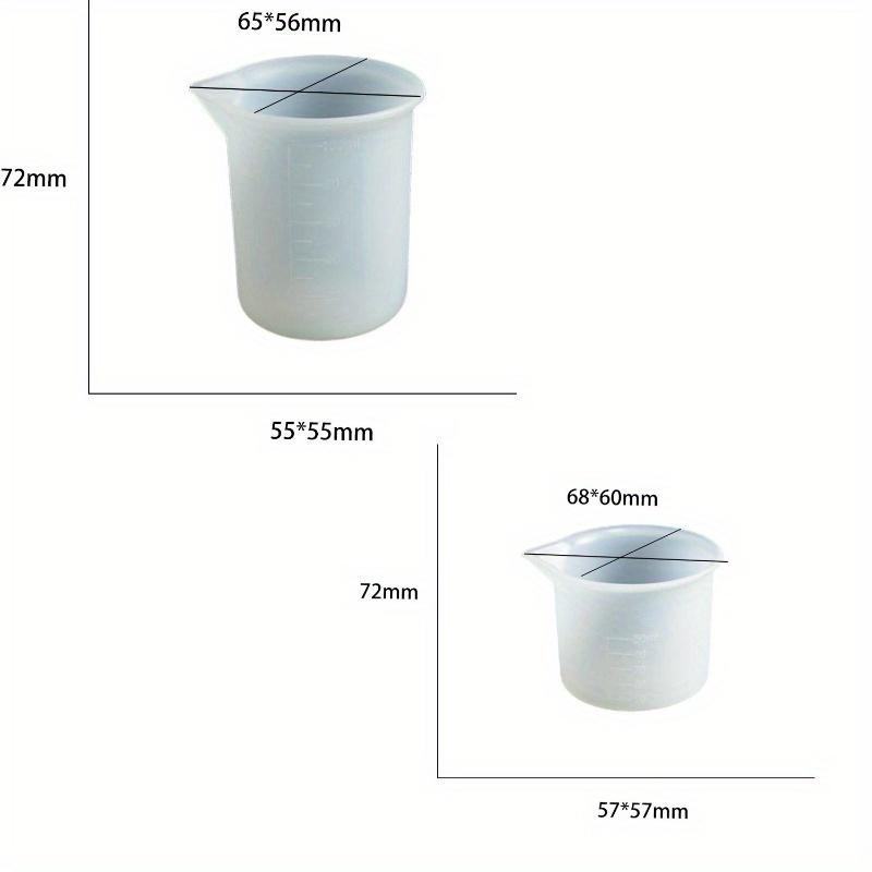 4 шт./набор 50 мл 100 мл силиконовый мерный стакан прозрачный со шкалой пищевой разделительные стаканы DIY торт эпоксидная смола для изготовления ювелирных изделий инструменты