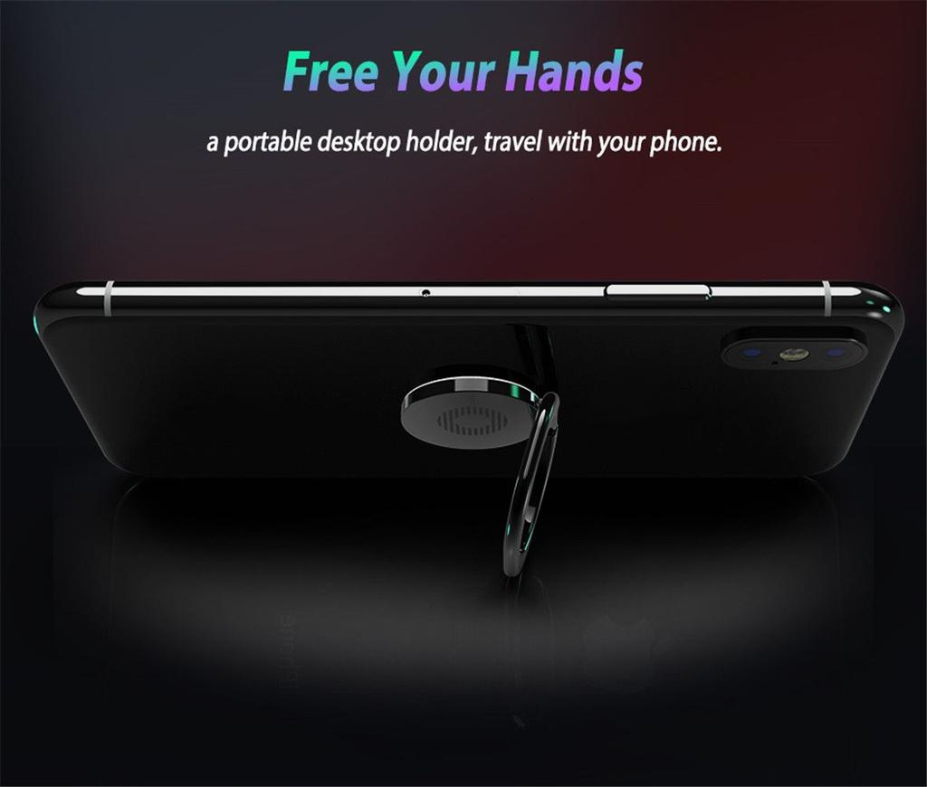 Aluminium Alloy Support Socket Finger Ring Holder Mobile Phone Stand Car Bracket 360 Rotation Table