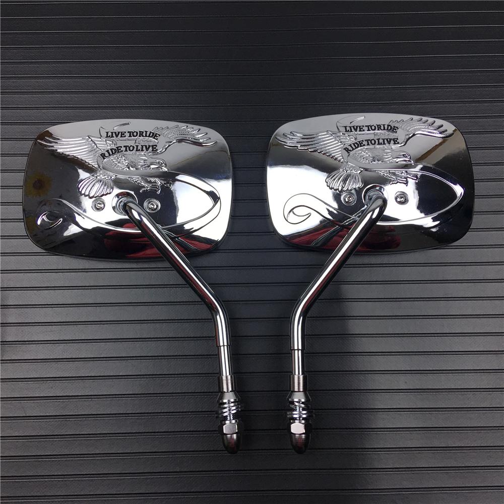 Мотоциклетные запчасти Зеркала заднего вида Для Harley street sports chopper cruiser Eagle Spirit Live to Ride