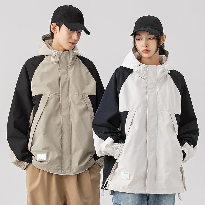 Модная брендовая куртка для активного отдыха на открытом воздухе, мужская новая осенняя функциональная ветровая горная водонепроницаемая куртка с капюшоном для пары