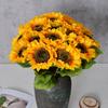 1/3 шт. Искусственные цветы подсолнуха Цветы 45 см Искусственные цветы для домашнего декора Сада Свадебное украшение Поделки своими руками Подарки Аксессуар