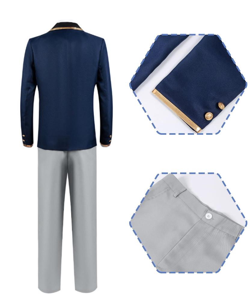 [CR ROLECOS] Костюм для косплея Хосино Аква, Костюм из аниме/манги с париком, Полный комплект, Взрослый, для школьных фестивалей, мероприятий и фотосессий (L)