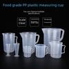 Free Shipping: Food-Grade PP Plastic Measuring Cup with Scale, Lid, and Handle