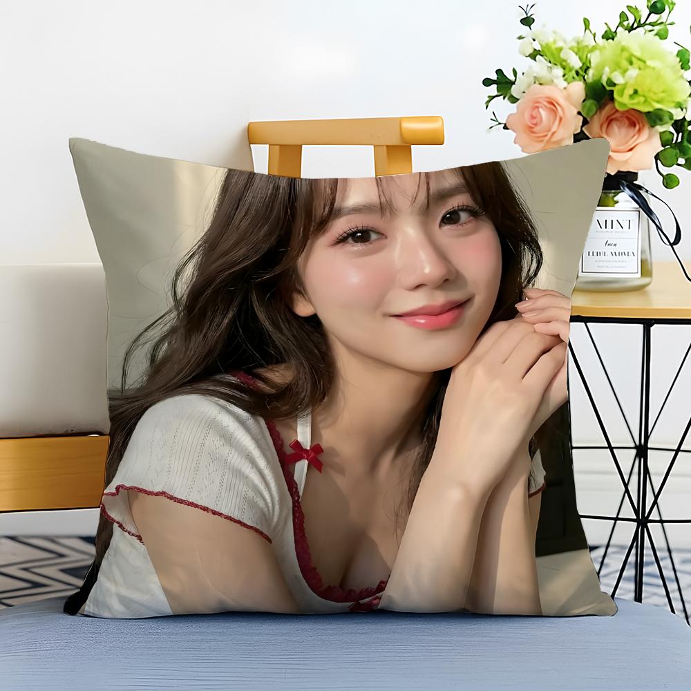 J Jisoo Подушка-чехол Стирка возможна Льняная наволочка Мягкая для дивана кровати Уютная домашняя комната Декор