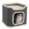 Reelyo Cat Cat Cat Double Cat House спальный мешок для кошек для кошек для собак и для холодного помещения Термобелье для небольших зимних домашних животных Дом, дом,