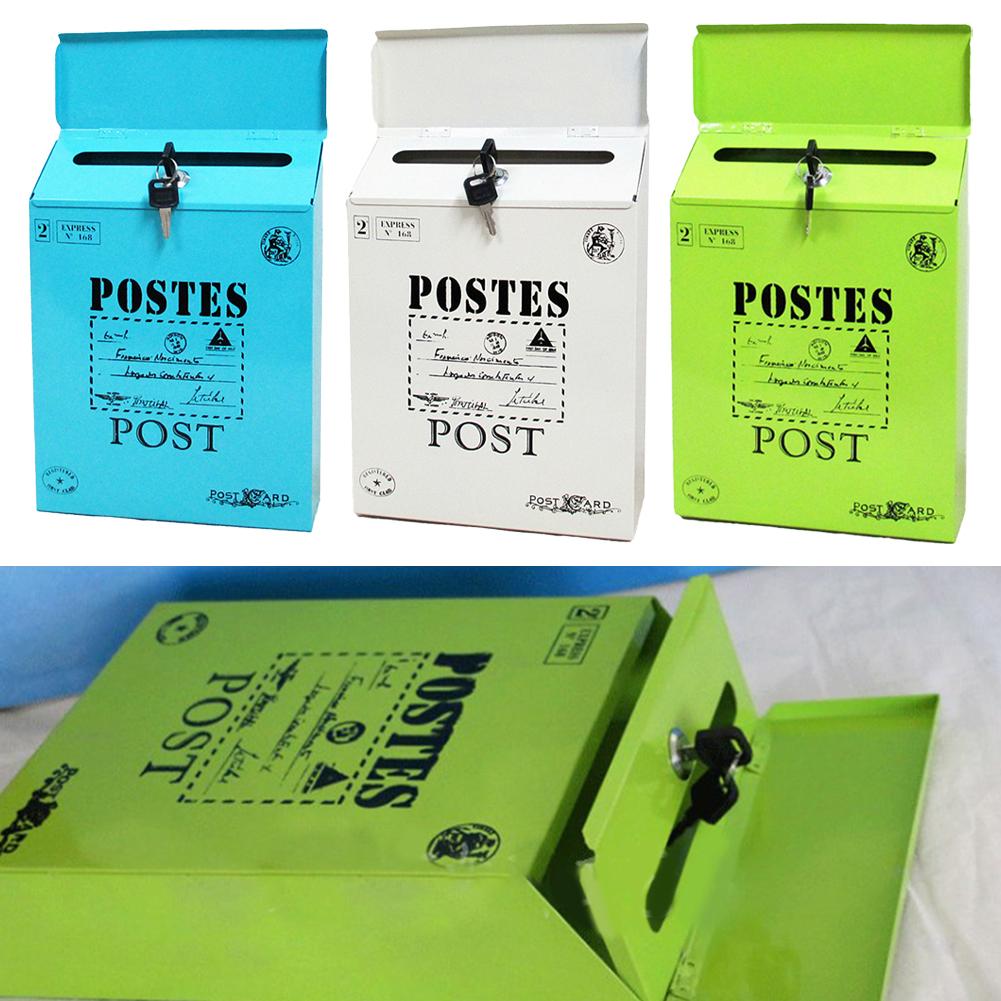 Винтажный настенный почтовый ящик почтовый ящик ретро почтовое письмо газетный ящик настенный почтовый ящик украшения ремесла фермерский почтовый ящик