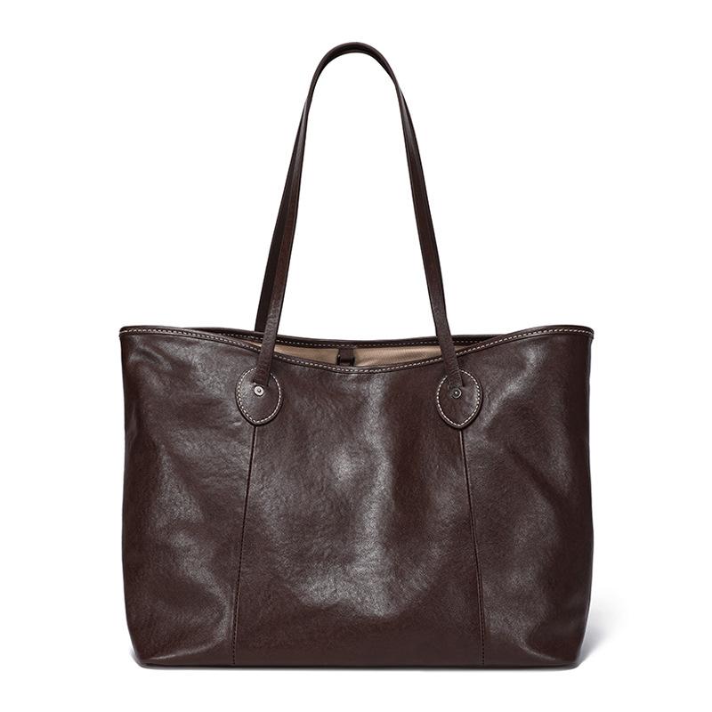 Сумка-тоут большой вместимости, женская сумка из натуральной кожи с верхним слоем из коровьей кожи, сумка премиум-класса через плечо и подмышку