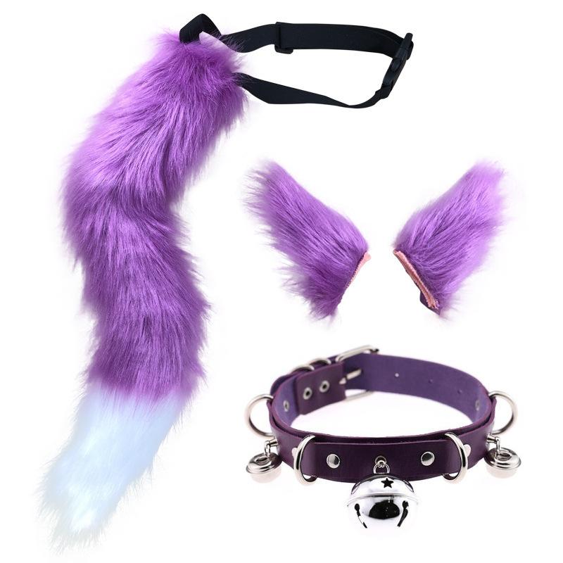 Anime Animal Tail Cosplay Costumes Props Cat Fox Plush Tails Role Play Halloween Party Kawaii Accessories