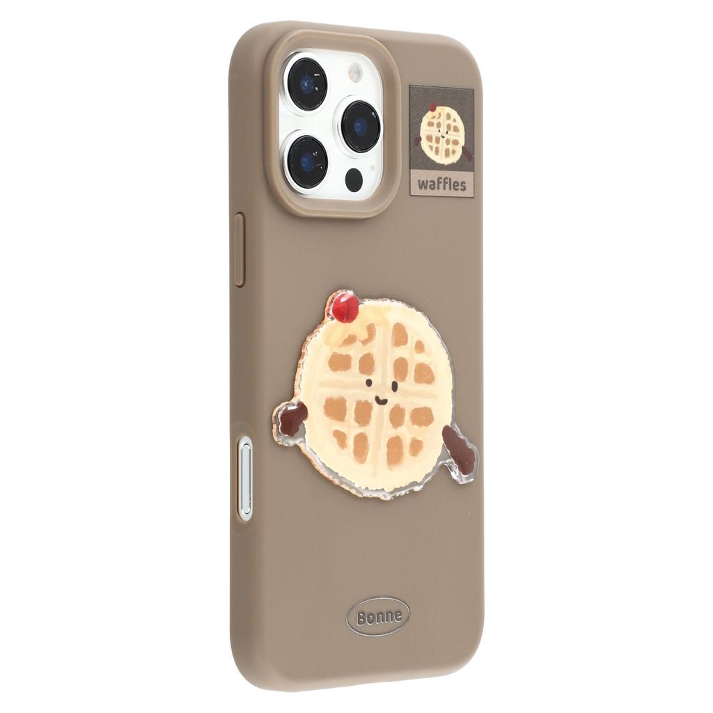 For iPhone 16 Pro Case Pattern Printed 2.0mm TPU Phone Cover with 3D Accessories Decor