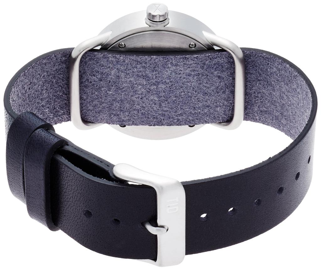 Часы из натуральной кожи, импортный продукт, синий [Tid] № 1, протягивающийся TID01-36SV/NAVY