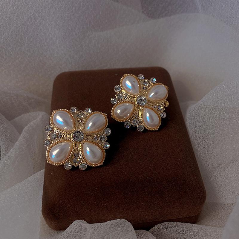 Винтажные дворцовые барочные геометрические серьги с драгоценными камнями женские вечерние украшения серьги для платья подарки