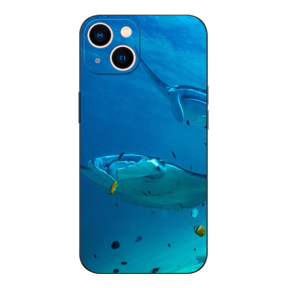 Black Tpu Case For Vivo Y16 Y02S Y22S Y22 Y77 V25 V25E Back Cover Animal Manta Ray