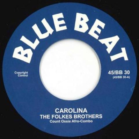 7inch Record FOLKES BROTHERS Carolina I Met A Man BB30 Blue Beat EU 1960 Europe Reggae Ska Dub Used