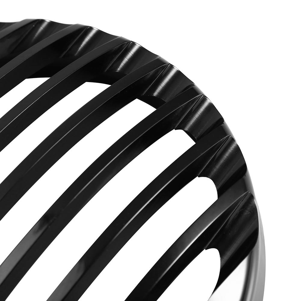 Black 5 3/4" Aluminum Motorcycle Hdlight Grill Cover for XL 883 1200