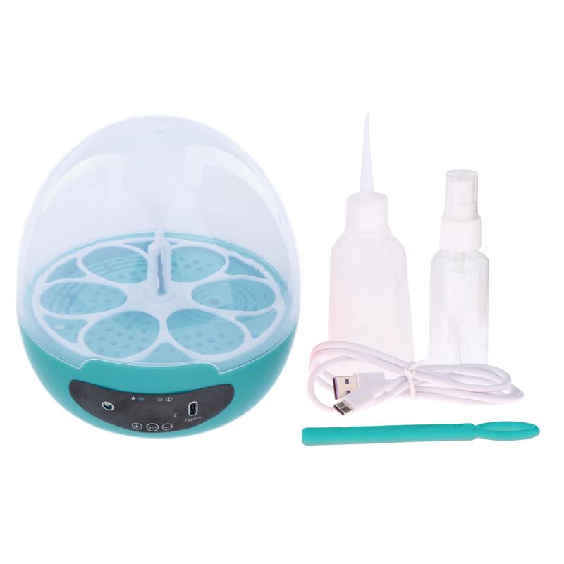 Household Mini Egg Incubator Temperature Control with Light Clear Digital Chicken Hatcher for Duck Bird Chicken Parrot Eggs