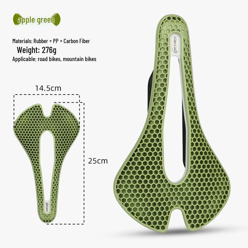 DRCKHROS Honeycomb Shock-Absorbing Bicycle Saddle: Breathable, Comfortable Mountain Bike Seat.
