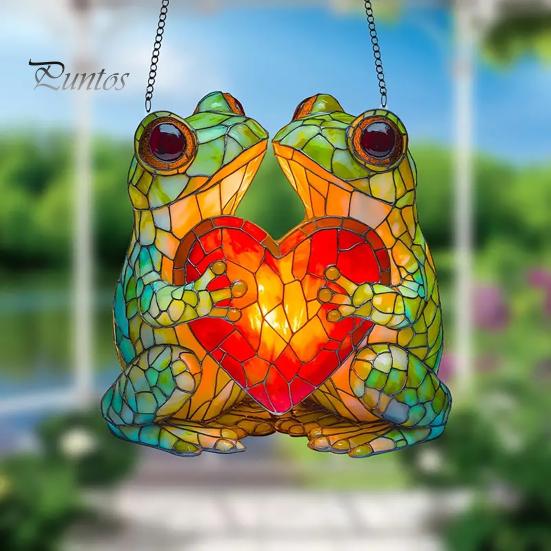 Лягушка-ловец солнца 2D акриловая лягушка подвесное украшение на окно лягушка настенный декор ловец солнца подарок на новоселье для любителей лягушек