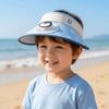 Cartoon Children Fan Hat Breathable Cooling Sunshade Hat Fashion Sunscreen Empty Top Hat  Camping
