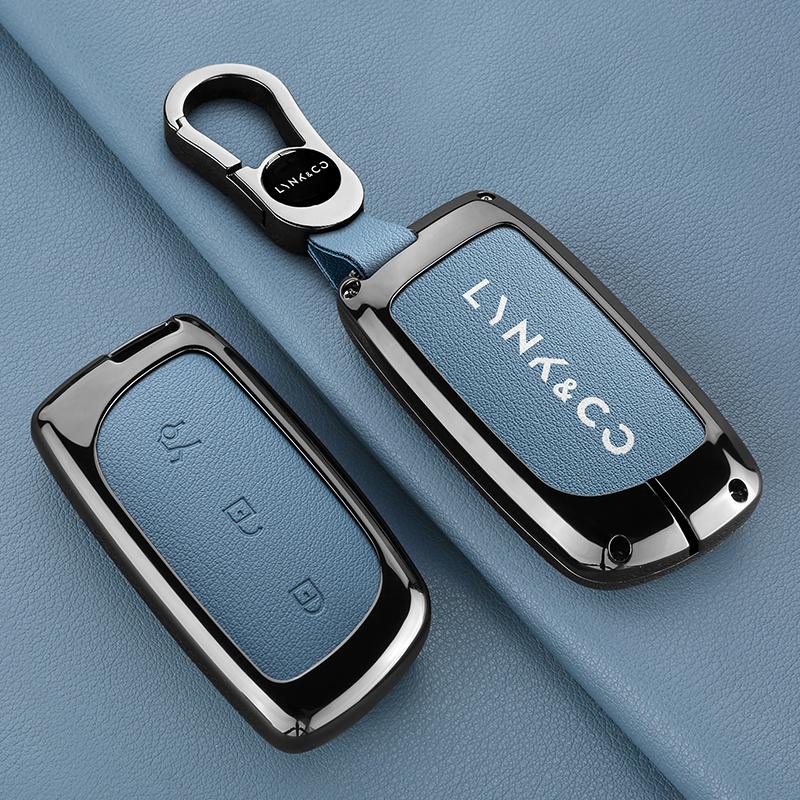 Чехол для ключа автомобиля Lynk&Co 900 Lynkco Ultra Lynk Co Брелок из цинкового сплава Кожаный чехол для ключа автомобиля Чехол Аксессуары для брелока