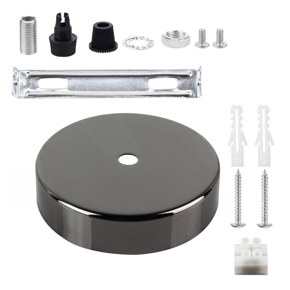 Подвесной светильник, круглый потолочный поднос, настенный светильник, металлическое основание светодиодного корпуса, комплект подноса с прямым краем, держатель для подвесной лампы, аксессуары