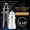 QC3.0 3.1A Fast Charging Dual USB Car Charger Lighter Socket Adapter