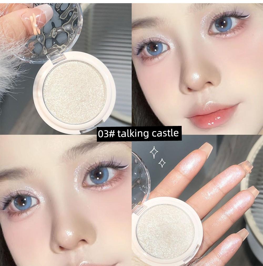 Niu Langping for Single Color Sequin Eyeshadow Flash Clear Thin and Glittering Pearlescent Brightening Eye Head Shiny Crystal Glitter Pink Eye Super