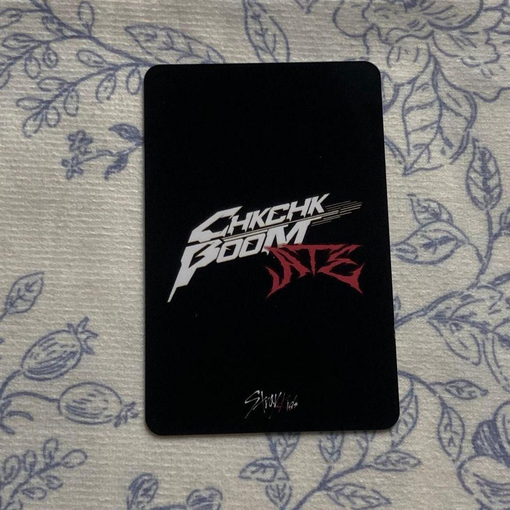 [Б/У] Бан Чан Stray Kids CHK CHK BOOM ATE Санок Фотокарточка