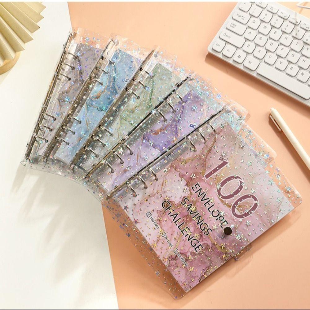 Shining 100 Envelopes Money Saving Challenge Large Capacity Savings Challenges Book  Children