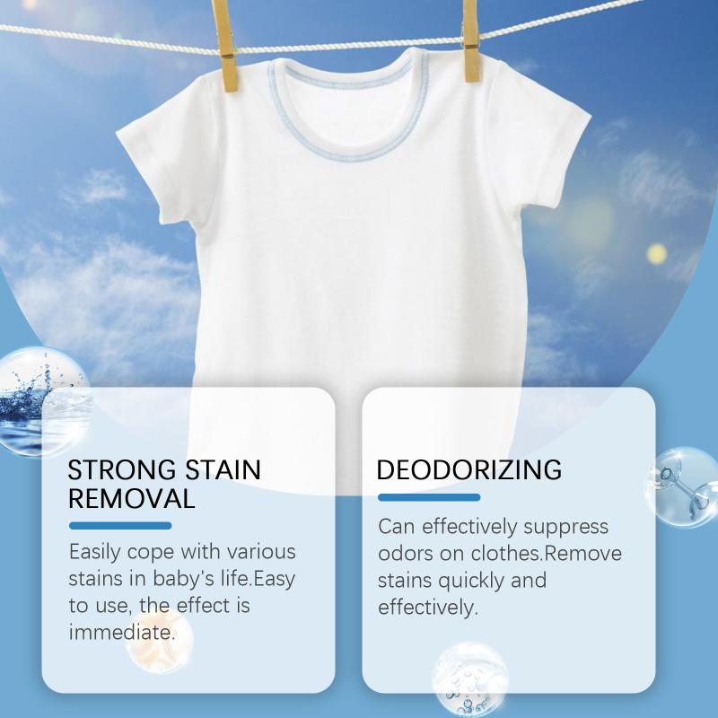 Stain Removal Baby Laundry Detergent Mild and Gentle Hypoallergenic for Baby Clothes and Sensitive Infant Skin Care