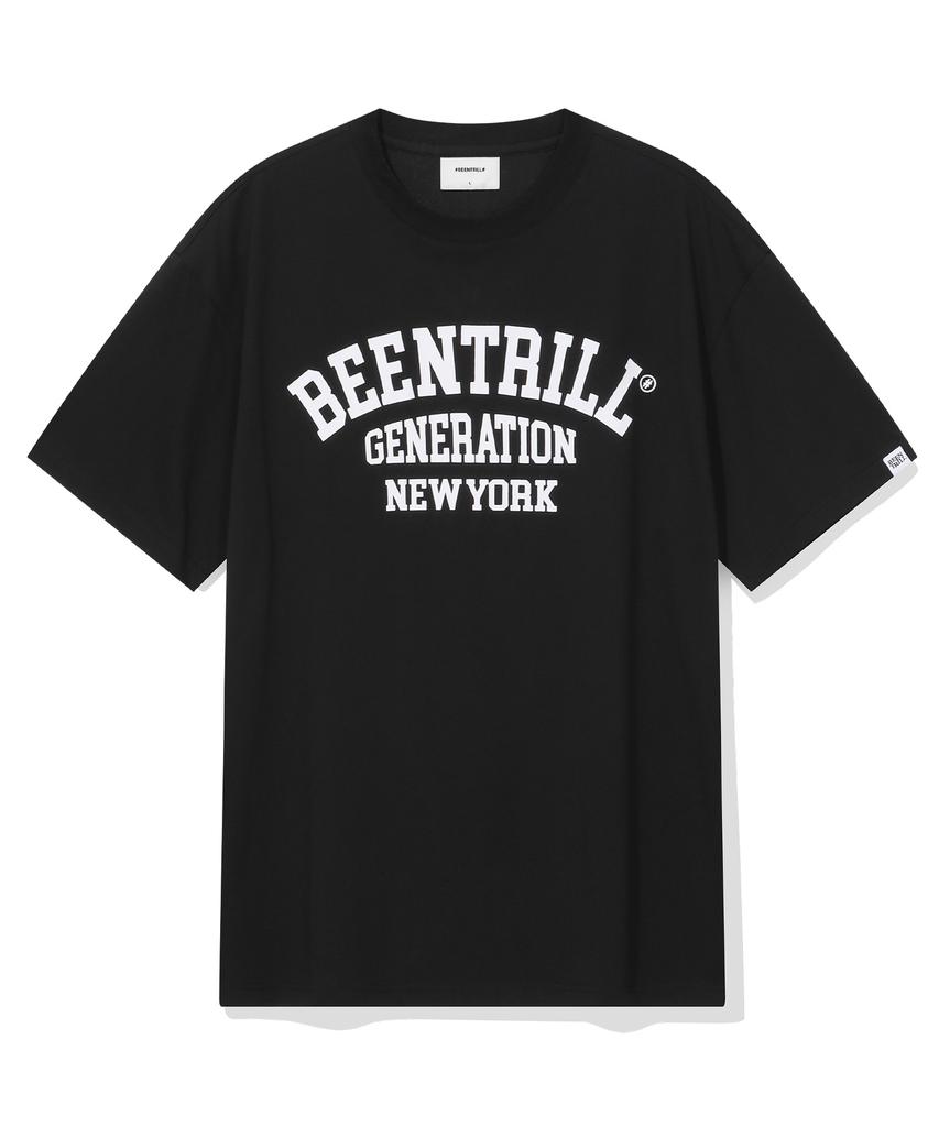Футболка BEENTRILL с логотипом Bny Arch (черный)