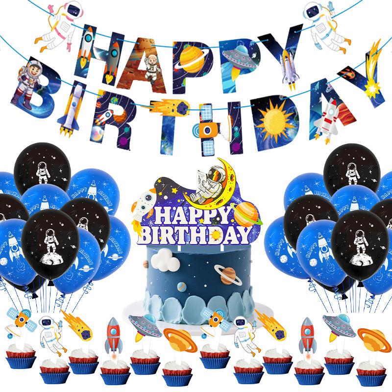 Cake Explorer Space Decorations Rocket Inserts Celebration Event Party Supplies