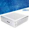 G60S Корпус HTPC Полностью алюминиевый Блок питания ATX Корпус ITX для настольного компьютера(Серебряный USB2.0)