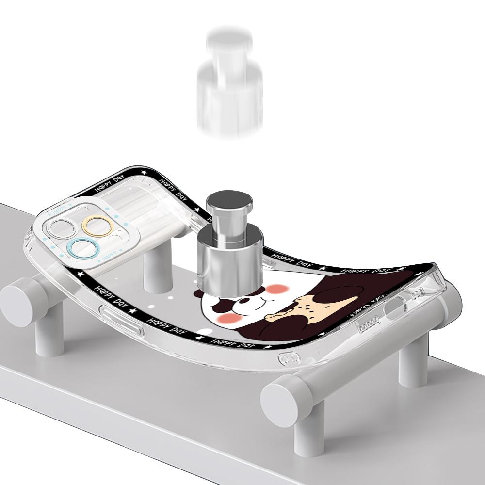 For Vivo Y15S Y17S Y36 Y20 Y22S Y28 Y75 Y33S Y18 V27 V29e V30e V20 V21 Tecno Pova 5 Soft Transparent Phone Case Cartoon Cute Panda Pattern Cover