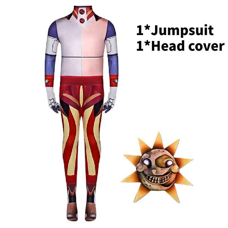 Косплей-комбинезон Fnaf Солнце и Луна из молочного шелка, костюм для ролевых игр для поклонников аниме