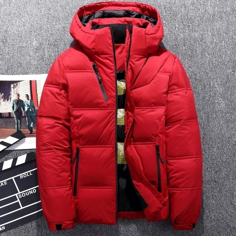 Winter Jacket Men White Duck Down Outwear Coat Parka Warm Overcoat Veste Homme Vinter Jakke