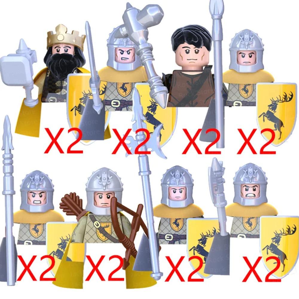 Средневековые Военные Строительные Блоки Фигурки Солдат Подарки Оружие Щиты Шлемы Левенгерц Тевтонские Рыцари Ополченец Крестьянин MOC