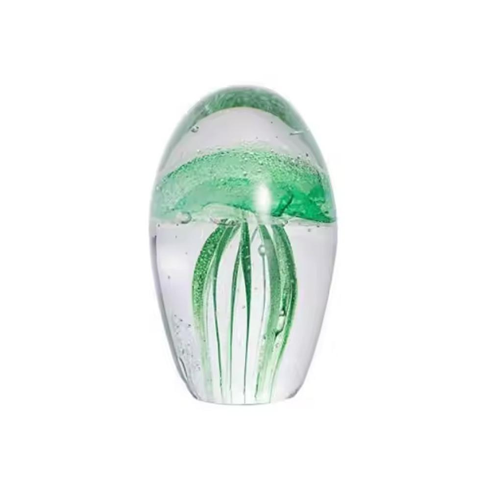 Mini Crystal Jellyfish Figurines Glass Craft Desktop Jellyfish Ornament  Table Decoration