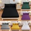 Solid Color Simple Sanded Bedspread Hat Pillowcase Set Single Double Sizes for Home Available for Cross-Border  Amazon