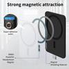 MC-W6 Universal Magnetic Card Holder with Ring Kickstand PU Leather Phone Card Bag
