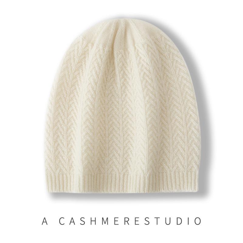 Женская шапка-бини из 100% чистого кашемира однотонная, вязаная, зимняя, теплая, мягкая, удлиненная, шапка-скинни, аксессуар для холодной погоды