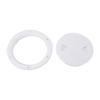 6in Deck Plate Hatch Cover Round White NonSlip Surface Separate Design PreDrilled Holes