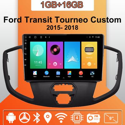 Автомобильное радио Android Auto Carplay для Ford Transit Tourneo Custom 2015-2018, мультимедийный проигрыватель, головное устройство, стерео, GPS-навигация, BT WIFI 1+16 ГБ